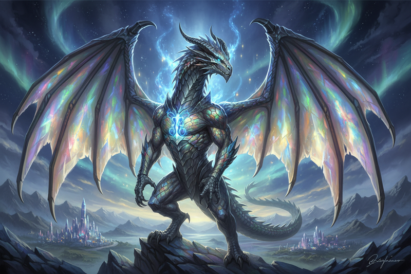 Adult Dragon Field Guide #5: Crystalwing Dragon Adult