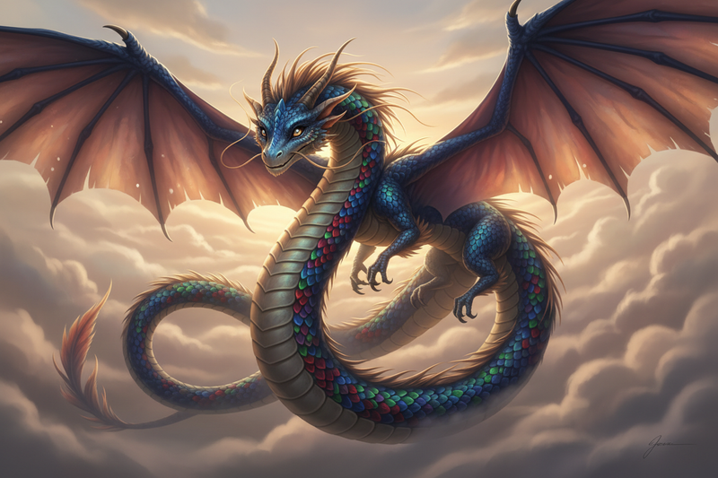 Adult Dragon Field Guide #8: Flying Serpent Dragon Adult