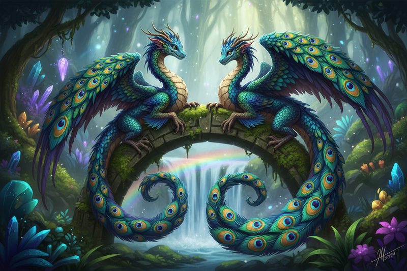 Adult Dragon Field Guide #2: Peacock Dragon Adult