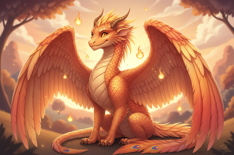 Adult Dragon Field Guide #1: Phoenix Dragon Adult